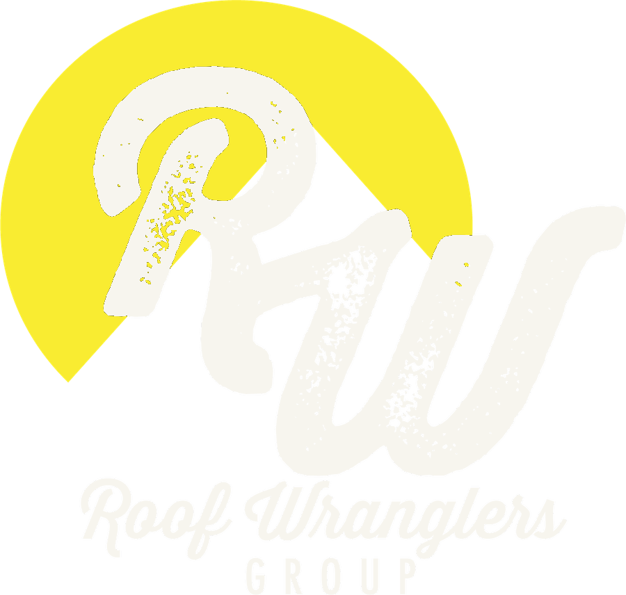 Roof Wranglers full logo on dark